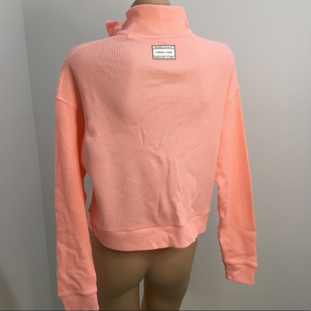 Lorna Jane Polo Cropped Long Sleeve Top Size Small - Picture 3 of 4